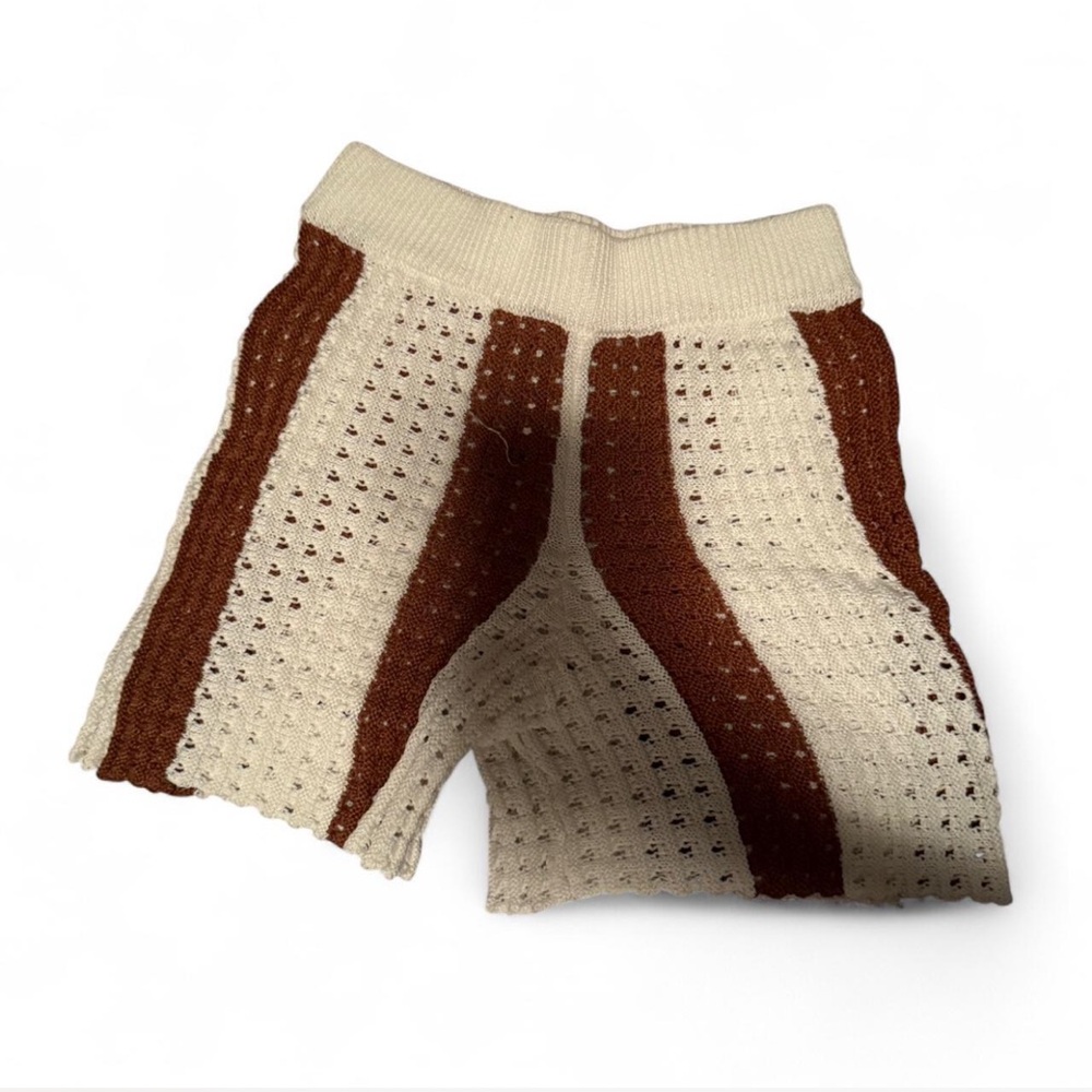 Striped Knit Shorts